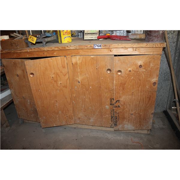 4 Door cupboard, 55" x 75"