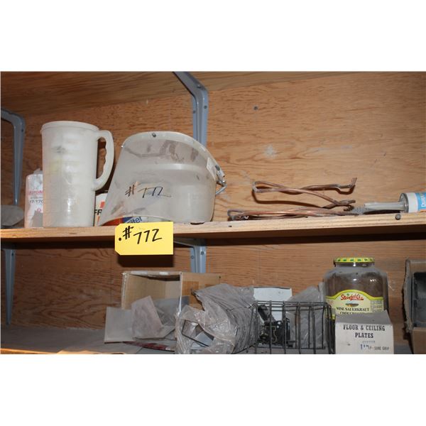 Shield, butterflies, wax, new door hinge.