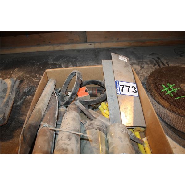 Box of *** cutters, electrical and misc.