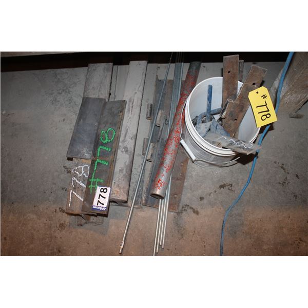 2- Rails, Redi-rod, hinges and steel