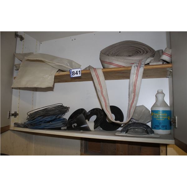 New fire hose, bags, wire and misc.