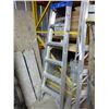 Image 3 : 2- Alum. 6' step ladders and 1- 5' wooden step ladder
