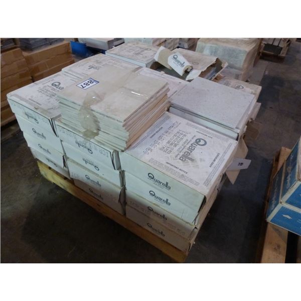 Approx. 38- boxes of 12" x 12" Quarella (Cristallo) and misc.