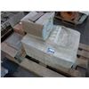 Image 1 : Approx. 7- boxes of 12" x 12" marble tile, Approx. 2- boxes of glass blocks, 6" x 6" quarry tile and