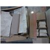 Image 3 : Approx. 7- boxes of 12" x 12" marble tile, Approx. 2- boxes of glass blocks, 6" x 6" quarry tile and