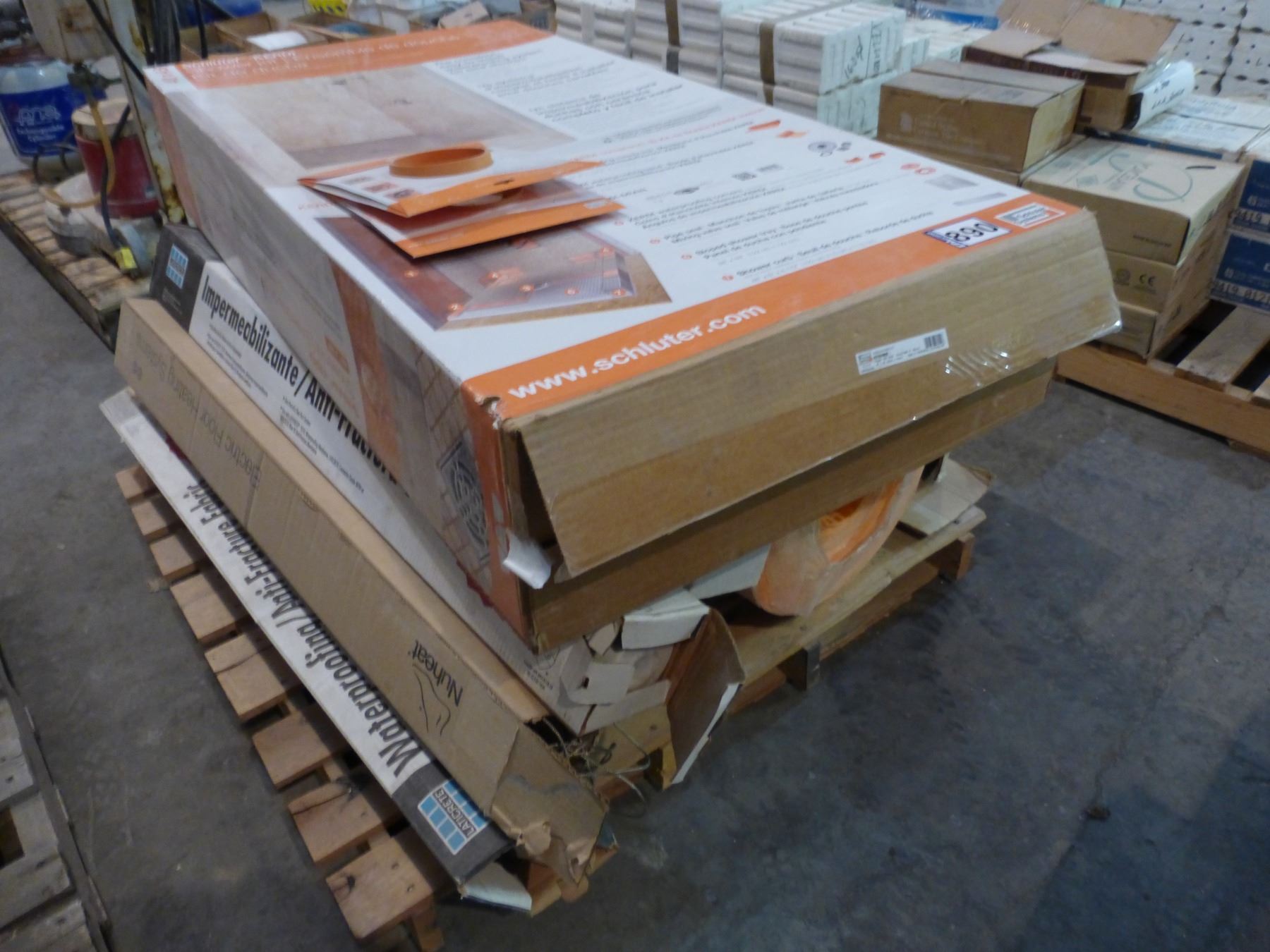 Schluter 48" x 48" shower kit, 1 roll of Ditra (30 sq meters