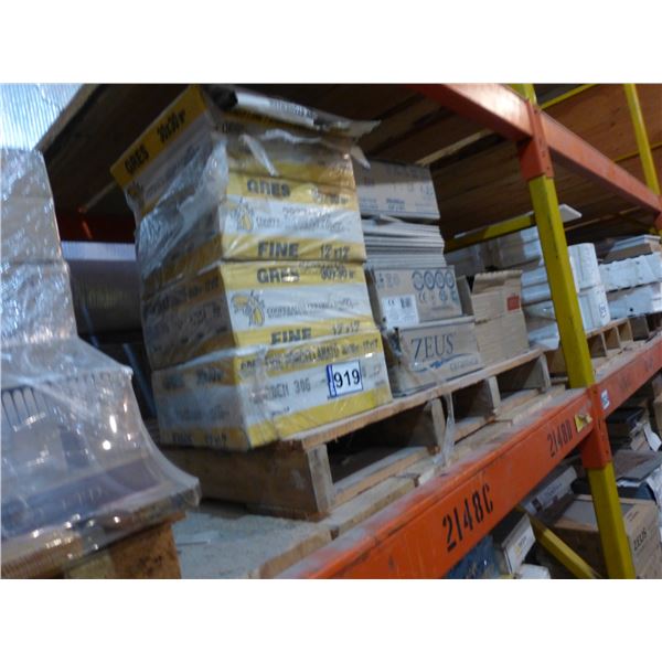 Approx. 10 - boxes of 12" x 12" porcelain tiles (Green, Brown and Light Brown)