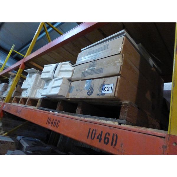 Approx. 40- Pces of 12" x 12" Absolute black granite tile, 5- boxes of 16" x 16" Beige Limestone til