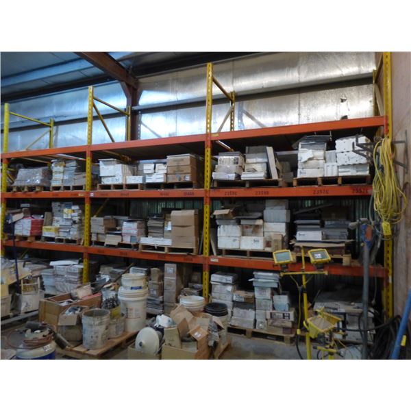 4 Section pallet racking, 95" x 46" x 156" H (4 levels) (Can not be removed until Feb 15th)
