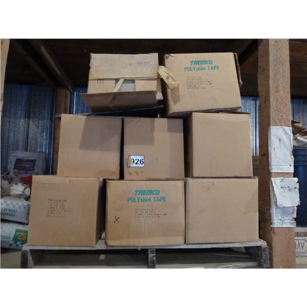 7- boxes of Polyshim black tape, polisher brush and misc.