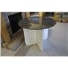 Image 1 : Granite round table, 42" c/w marble base