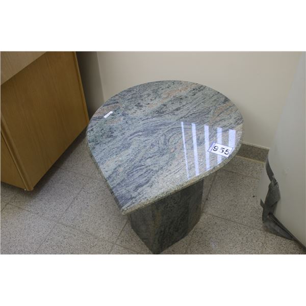Tear drop  Granite table, 23.5" x 28.5"