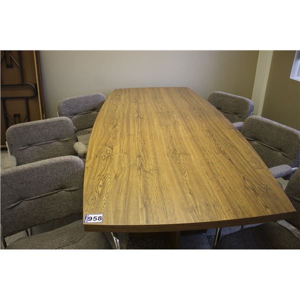 Board room table, 95" x 44"