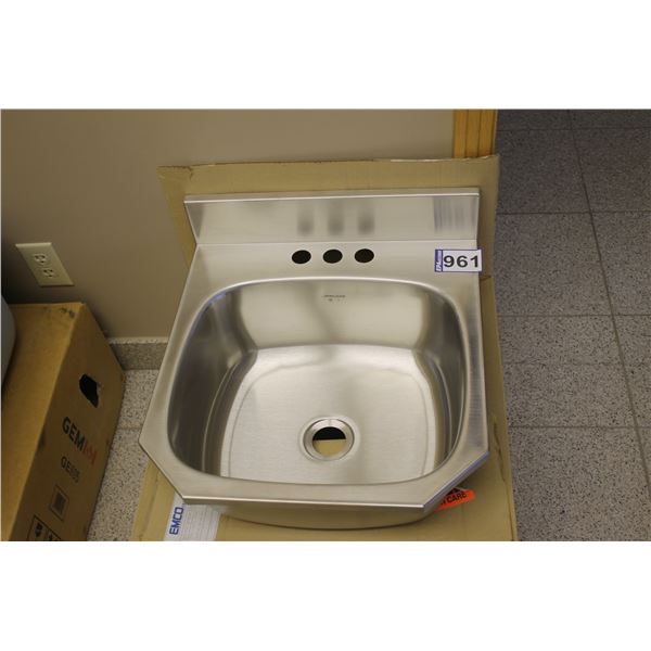 Kitchen/Laundry sink, 18 1/2" x 19 3/4", top mount