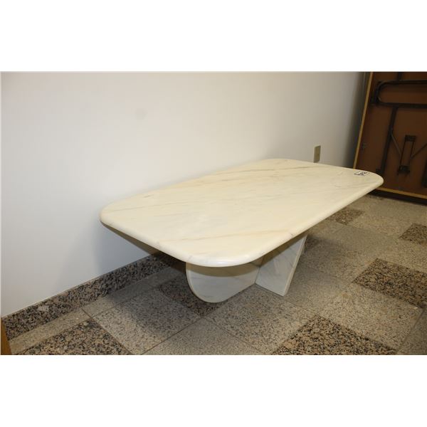 Marble coffee table, 48" x 27.5"
