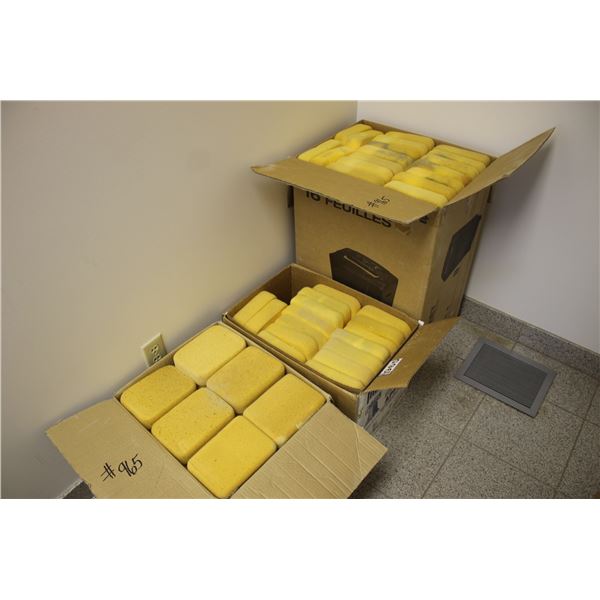 3- Boxes of sponges
