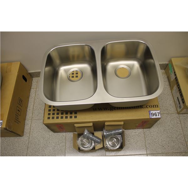 Gemini sink 29" x 18 1/2", bottom mount