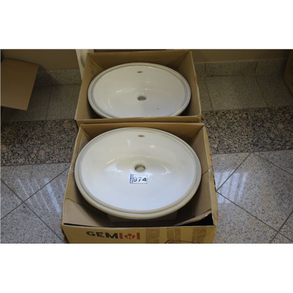 Gemini sink, 20", bottom mount (so much each x 2)