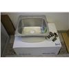 Image 1 : Kitchen/Laundry sink, 20" x 20.5", top mount