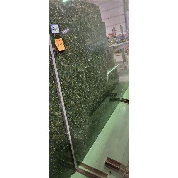 1- Piece, Approx. 64" x 52" x 3/4" thick, Verde butterfly Granite