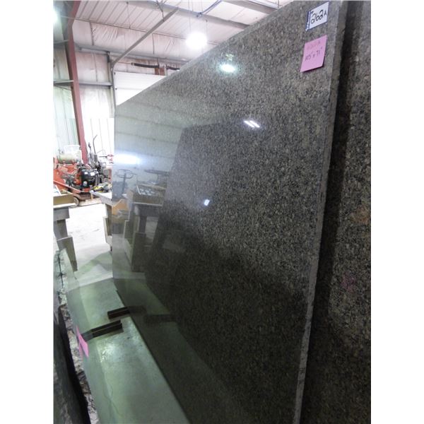 1- Slab, Approx. 105" x 71"  x 1 1/4" thick, Leather brown Granite
