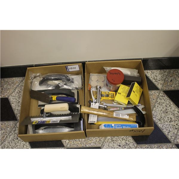2- boxes of tools
