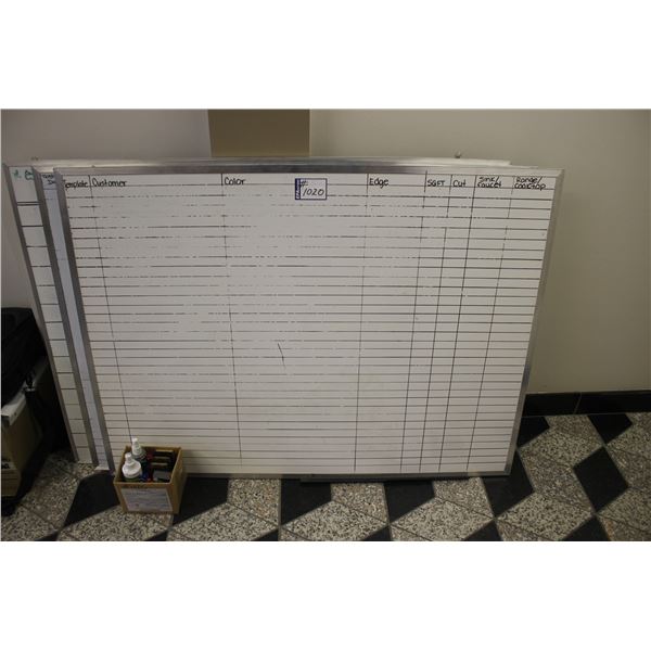 3- white boards and markers