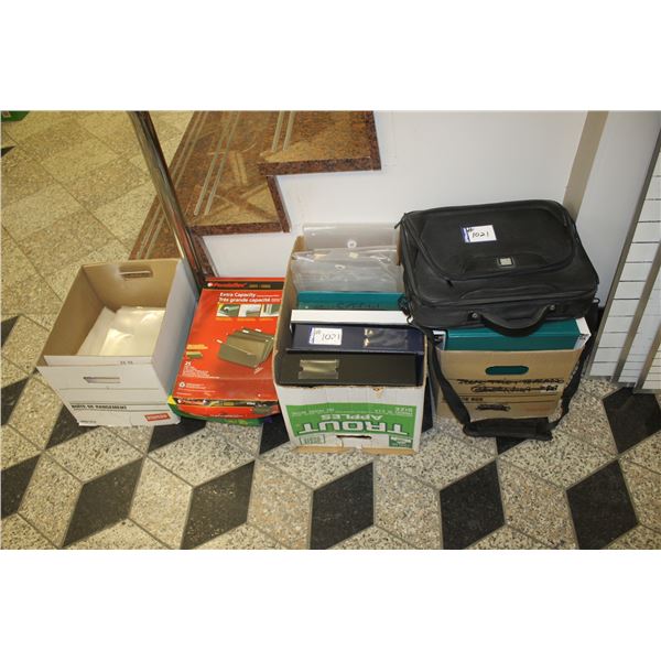 Computer case, files and binders