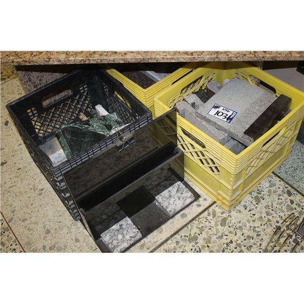 3- Crates of samples