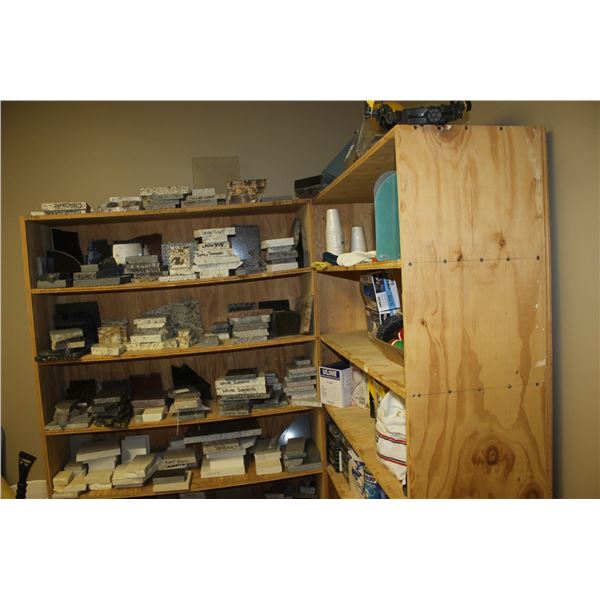 2- 4' x 6' shelf units (Shelves can not be taken until Feb 13th)