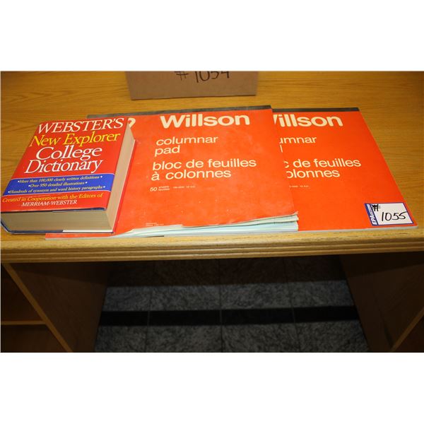 Dictionary & 2- column pads
