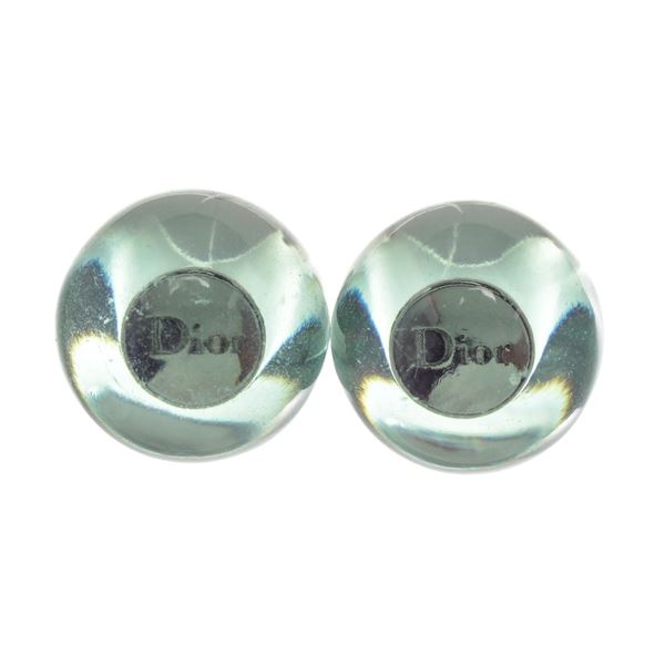 Christian Dior Green Tribales Stud Earring