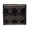 Image 1 : Christian Dior Black Lambskin Leather Cannage Studded Bifold Wallet