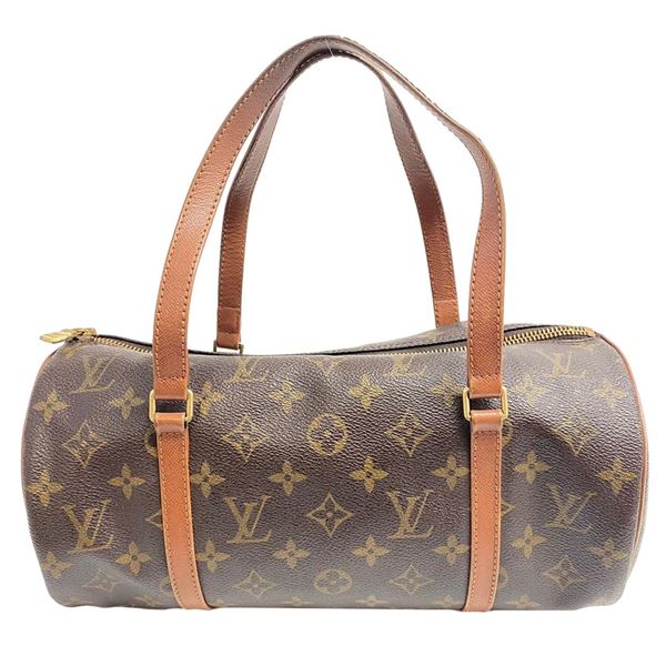 Louis Vuitton Brown Monogram Canvas Leather Papillon 30 cm Shoulder Bag