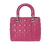 Image 3 : Christian Dior Violet Quilted Cannage Leather Lady Dior Medium Handbag