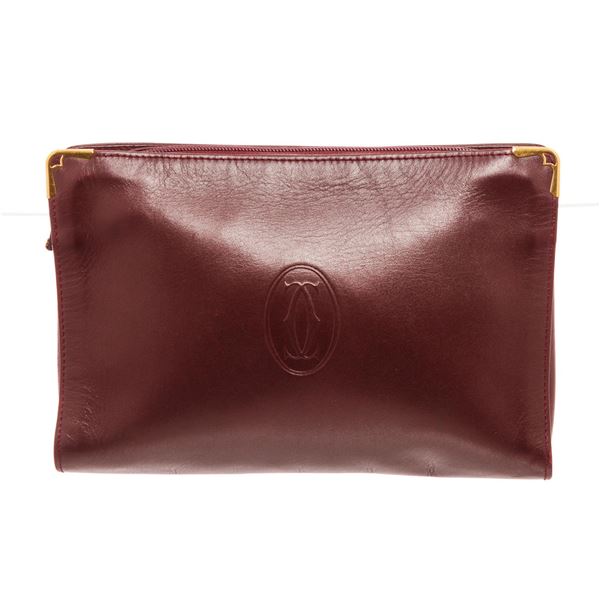 Cartier Burgundy Must De Cartier Wallet