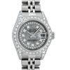 Image 1 : Rolex Ladies Stainless Steel Quickset Meteorite Diamond Lugs Jubilee Datejust Wr