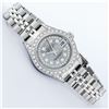 Image 3 : Rolex Ladies Stainless Steel Quickset Meteorite Diamond Lugs Jubilee Datejust Wr