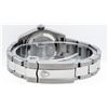 Image 6 : Rolex Ladies Stainless Steel Black Diamond Quickset Datejust Wristwatch