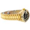 Image 9 : Rolex Ladies 18K Yellow Gold Black Diamond And Sapphire President