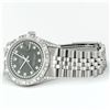 Image 5 : Rolex Mens Stainless Steel Black Diamond Lugs & Pyramid Bezel Datejust Wristwatc