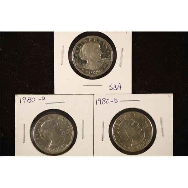 1980-P/D/S, SBA DOLLARS, BRILLIANT UNC