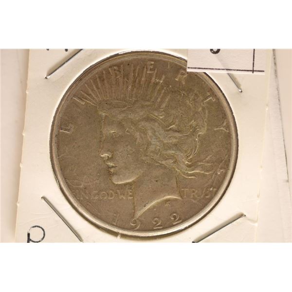 1922-S PEACE SILVER DOLLAR