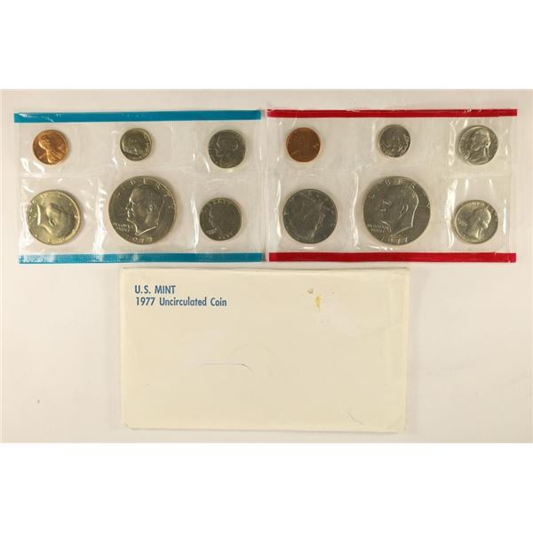 1977 US MINT SET (UNC) P/D (WITH ENVELOPE)