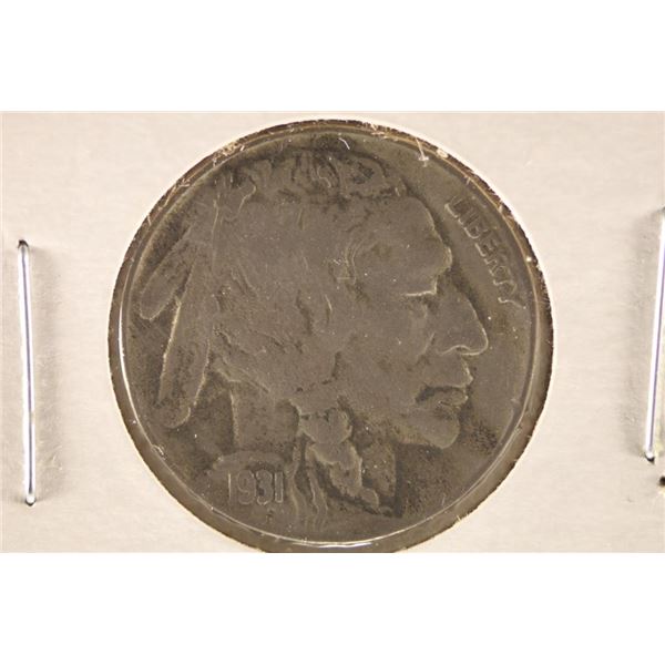 1931-S BUFFALO NICKEL KEY DATE VERY FINE