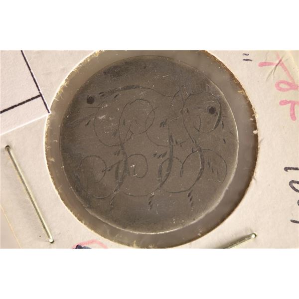LOVE TOKEN ON 1884 LIBERTY "V" NICKEL, NEAT TO SEE