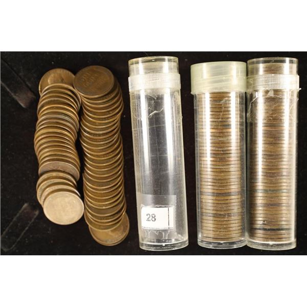 3 SOLID DATE ROLLS OF LINCOLN WHEAT CENTS