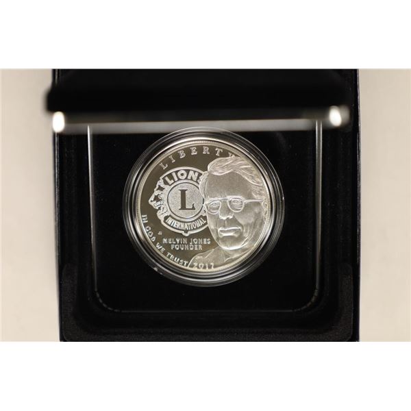 2017-P US PF SILVER DOLLAR LIONS CLUB INTERNATIOL