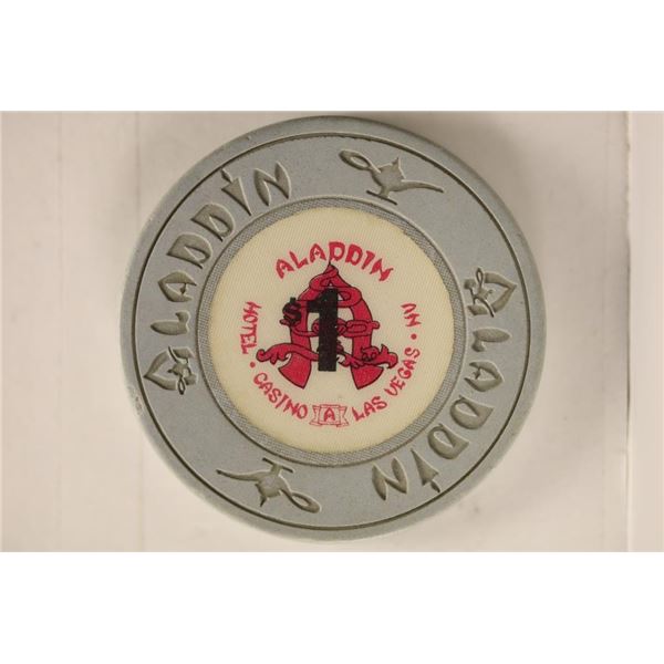 $1 ALADDIN CASINO CHIP LAS VEGAS, NEVADA