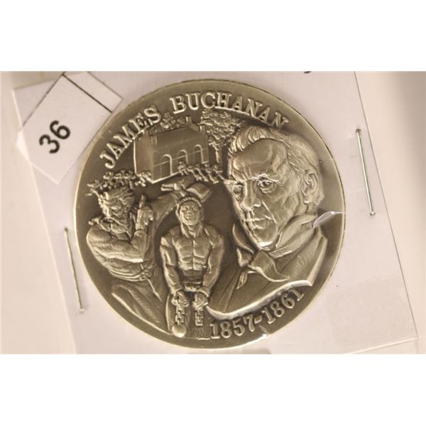 36.3 GRAMS STERLING SILVER HIGH RELIEF PRESIDENT